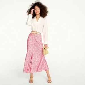 J. crew flare slip skirt in dandelion skirt